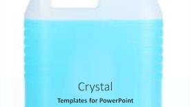  Presentation with liquid - Slides with blue-liquid-in-the-canister background and a arctic colored foreground