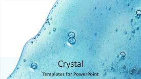  Presentation with liquid detergent - Colorful slide deck enhanced with blue liquid splashing backdrop and a light blue colored foreground