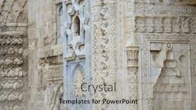  Presentation with monuments - PPT theme having blue-madrasah-or-sahibiye-madrasah background and a  colored foreground