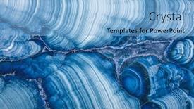 Presentation with stone - Presentation theme enhanced with blue-malachite-stone-texture-macro background and a light blue colored foreground
