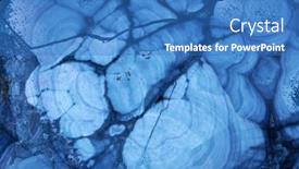  Presentation with stone - Presentation theme consisting of blue malachite stone texture macro background and a teal colored foreground