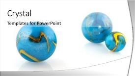  Presentation with blue marble - Cool new slides with blue marbles like globes isolated backdrop and a  colored foreground