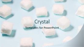  Presentation with cotton candy - Beautiful slides featuring blue marshmallow candy backdrop and a sky blue colored foreground