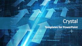  Presentation with matrix code - Slides featuring blue matrix and codes background and a teal colored foreground