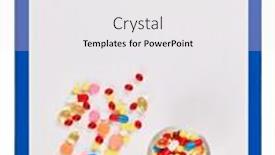  Presentation with medical clipboard - Beautiful presentation theme featuring blue medical clipboard with pills backdrop and a white colored foreground