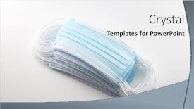  Presentation with medical prevention - Slides with blue-medical-mask-or-face background and a white colored foreground