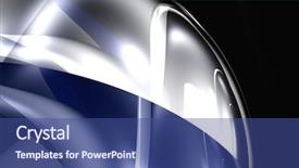  Presentation with gas storage sphere tanks - PPT layouts having blue mettalic sphere background and a ocean colored foreground