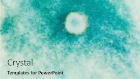  Presentation with mold - Slide deck enhanced with blue-mold-background-macro-view background and a mint green colored foreground