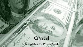  Presentation with us dollars - Cool new slide set with blue money - lot of dollars backdrop and a  colored foreground