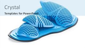  Presentation with motorcycle video - Presentation theme enhanced with blue-motorcycle-protectors-elbow background and a light blue colored foreground