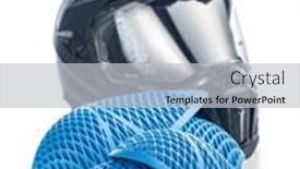  Presentation with motorcycle - Slide set with blue-motorcycle-protectors-elbow background and a light gray colored foreground