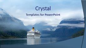  Presentation with egypt water cruise - Amazing presentation design having blue mountain - cruise ship cruise liners backdrop and a sky blue colored foreground