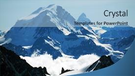  Presentation with sneak peak - Presentation having blue mountain - matterhorn peak 4478m seen background and a  colored foreground