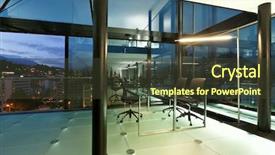  Presentation with blue night - Amazing PPT theme having blue night - architecture of de angelis mazza backdrop and a  colored foreground