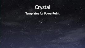  Presentation with starry night - Slide deck enhanced with blue night sky with white background and a black colored foreground