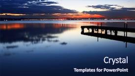  Presentation with blue night - Slide set with blue night background and a navy blue colored foreground