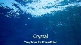  Presentation with tranquil - Amazing theme having blue ocean - tranquil underwater scene with copy backdrop and a dark gray colored foreground