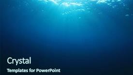  Presentation with underwater - Amazing slides having blue ocean background in sea backdrop and a navy blue colored foreground