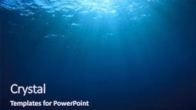  Presentation with underwater - Audience pleasing PPT theme consisting of blue ocean background in sea backdrop and a navy blue colored foreground