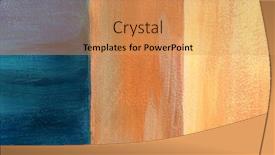  Presentation with blue orange - Colorful presentation design enhanced with blue-orange-and-yellow-art backdrop and a coral colored foreground