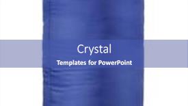  Presentation with blue water splash isolated - PPT layouts enhanced with blue packed sleeping bag isolated on white background and a ocean colored foreground