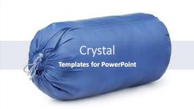  Presentation with sleeping - Amazing slide set having blue-packed-sleeping-bag-isolated backdrop and a teal colored foreground