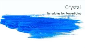  Presentation with stroke - Cool new theme with blue-paint-brush-stroke-isolated backdrop and a cool aqua colored foreground
