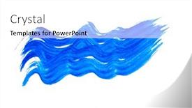  Presentation with stroke - Slides consisting of blue-paint-brush-stroke-isolated background and a white colored foreground