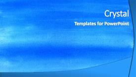  Presentation with wash - Amazing slides having blue painted canvas watercolor wash backdrop and a gray colored foreground