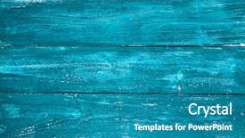  Presentation with wood texture - Slide deck having blue painted wood texture background and a teal colored foreground