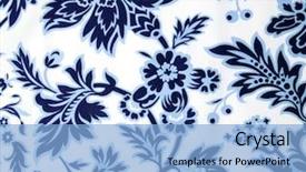  Presentation with royal blue - Slide set having blue paisley background background and a light blue colored foreground
