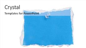  Presentation with paper - Audience pleasing presentation theme consisting of blue piece of paper backdrop and a white colored foreground
