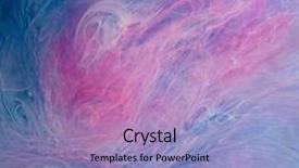  Presentation with blue pink - Slides enhanced with blue pink clouds of ink background and a light blue colored foreground