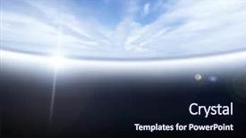  Presentation with earth - Slide set having blue planet - stratosphere view of earth background and a  colored foreground
