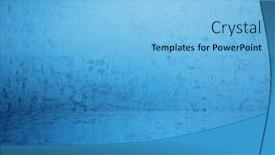  Presentation with plaster - PPT theme enhanced with blue-plaster-wall-old-grunge background and a light blue colored foreground