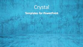  Presentation with plaster - Presentation theme with blue-plaster-wall-old-grunge background and a teal colored foreground