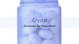  Presentation with chewing gum - Audience pleasing presentation theme consisting of blue-plastic-jar-of-chewing backdrop and a light blue colored foreground