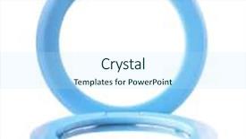  Presentation with mirror - Beautiful PPT theme featuring make new path - blue plastic pocket mirror isolated backdrop and a sky blue colored foreground