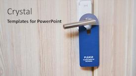  Presentation with business plan blue - Slides enhanced with blue-plate-hanging background and a light gray colored foreground