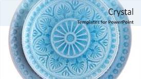  Presentation with blue line - Slides with blue plate isolated on white background and a light blue colored foreground