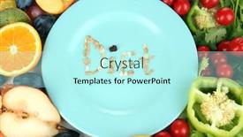  Presentation with blue food - Amazing theme having blue plate surrounded by wholesome food diet close-up backdrop and a arctic colored foreground