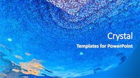  Presentation with tile - Slide set having blue pool tile background background and a cobalt blue colored foreground