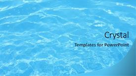  Presentation with ripple effect - Slide deck consisting of blue pool water ripples texture background and a light blue colored foreground