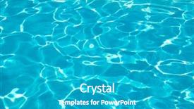  Presentation with water sun - Cool new slide deck with blue pool water with sun backdrop and a teal colored foreground