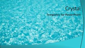  Presentation with water sun - Theme having blue pool water with sun background and a cyan colored foreground