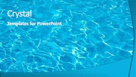  Presentation with sun flares on a blue - Amazing presentation having blue pool water with sun backdrop and a  colored foreground