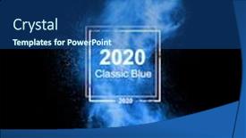  Presentation with color powder - Slides having blue-powder-explosion-isolated background and a ocean colored foreground