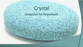  Presentation with pumice - Audience pleasing PPT layouts consisting of blue pumice stone over white backdrop and a cool aqua colored foreground