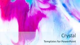  Presentation with ink - Audience pleasing presentation consisting of blue purple - ink background backdrop and a cool aqua colored foreground