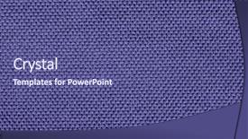  Presentation with fabric - Slides featuring blue purple polyester fabric texture background and a ocean colored foreground